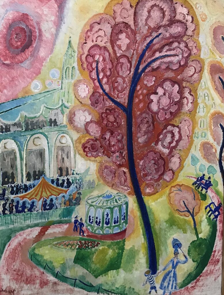 Det sjungande trädet, 1915 by Isaac Grünewald reflects a mystical and spiritual vision of nature.