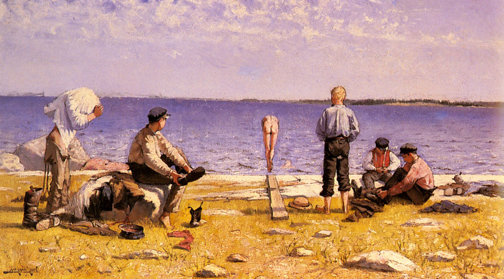 Boys on the Beach, 1884, by Eugène Jansson reflects Jansson's focus on light, color, and the human figure.