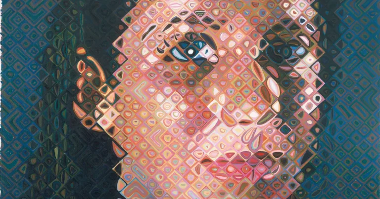 Maggie, 2005-06 by Chuck Close
