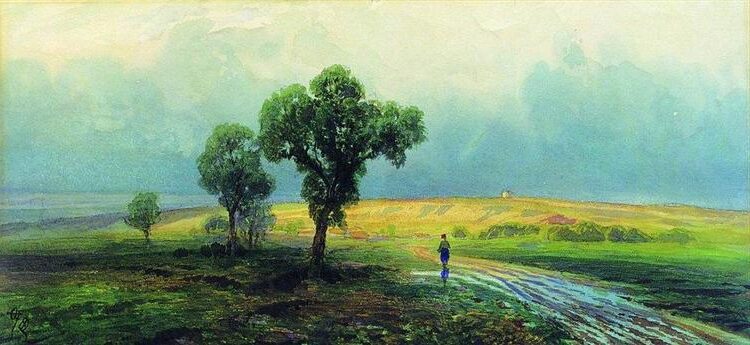 After a Heavy Rain, 1870 by Fyodor Vasilyev reflects both the physical and emotional cleansing that follows a storm.