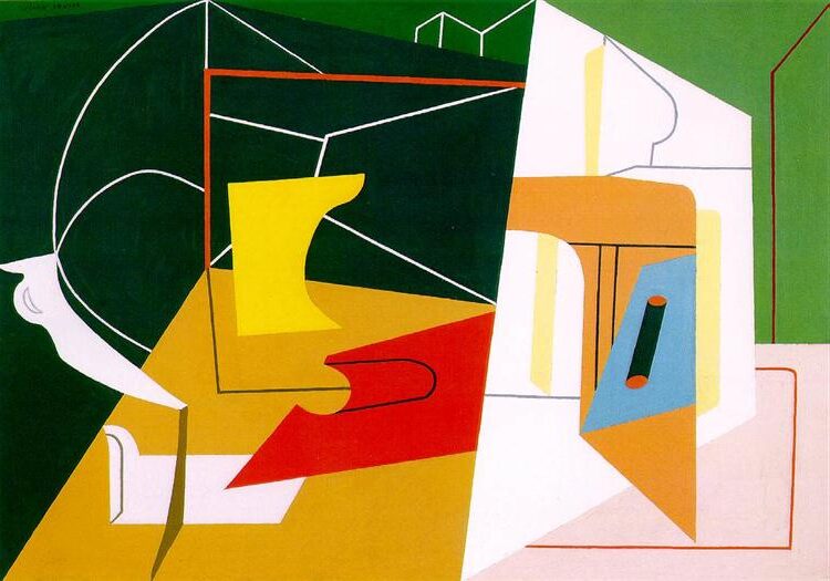 Egg Beater No. 4, 1928, by Stuart Davis reflects the transformation of ordinary objects into energetic abstract compositions through precision and playfulness.