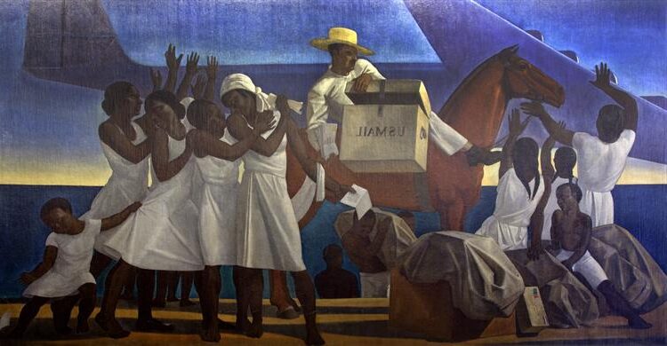 Mail Service in the Tropics, by Rockwell Kent reflects the intersection of human connection and remote landscapes.