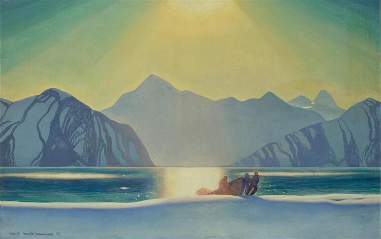 Sunglare, Alaska, 1919, by Rockwell Kent reflects the raw, luminous power of the northern wilderness.